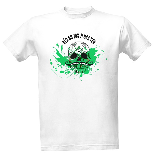 Tričko s potiskem Día de los Muertos - Den mrtvých