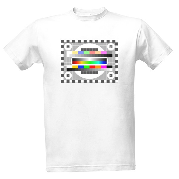 Tričko s potiskem Monoskop - konec vysílání