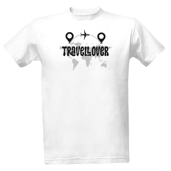 Tričko s potiskem Travel Lover