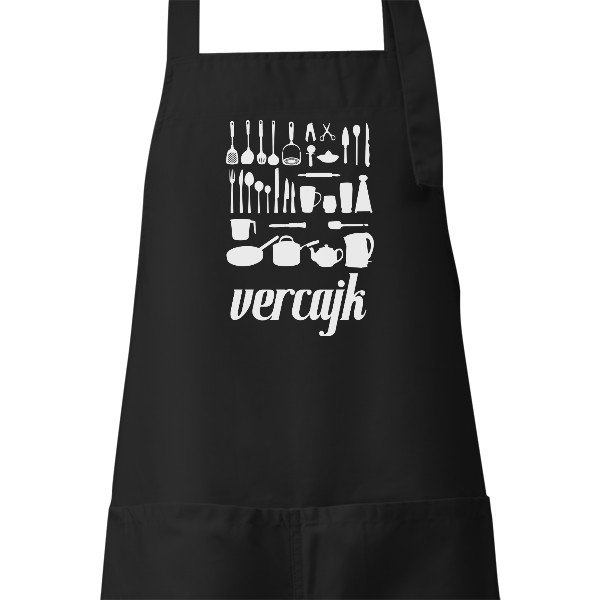 Zástěra s potiskem Vercajk pro hospodyňky 